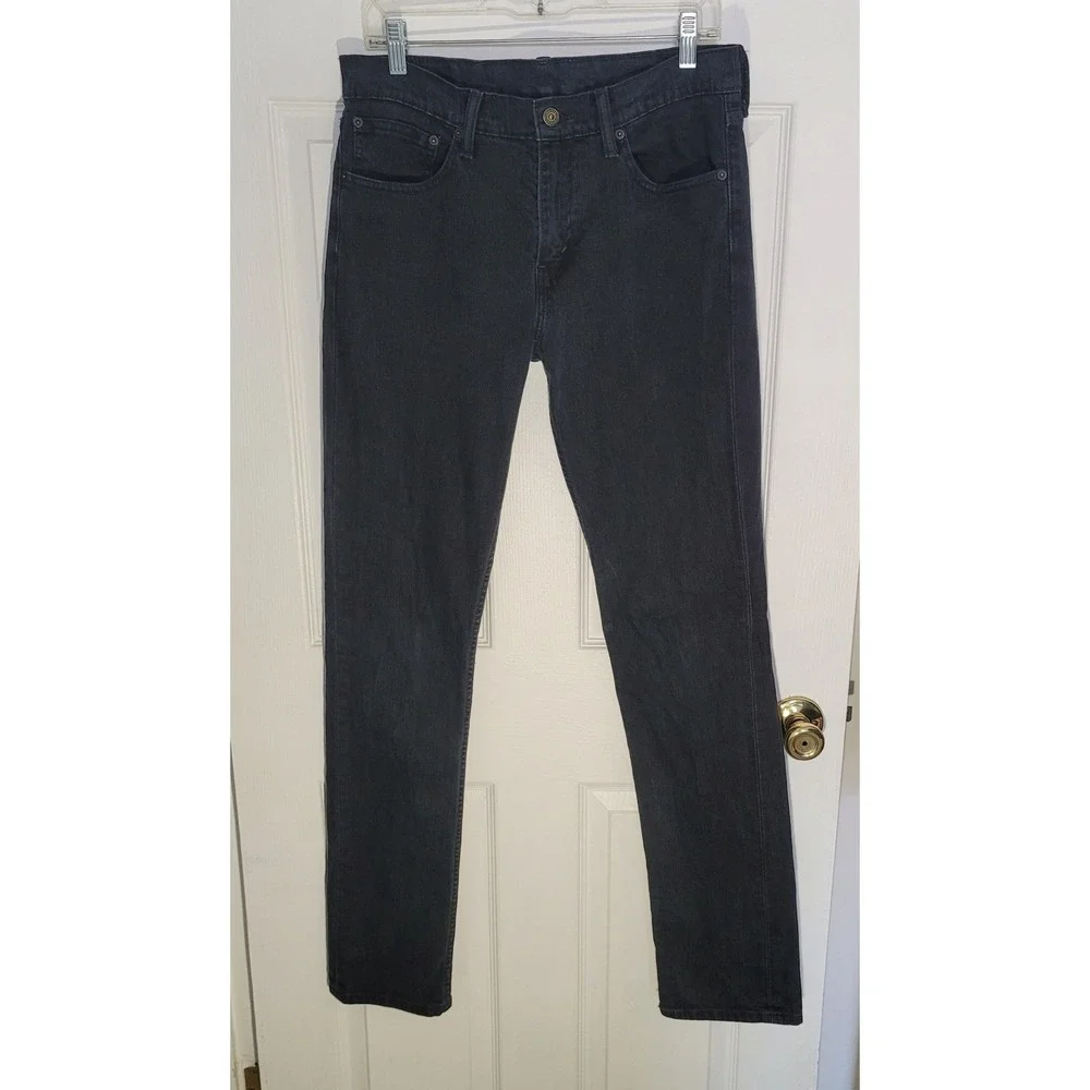 Levi's‎ 511 Slim Fit Jeans Mens 32x34 Dark Gray Charcoal Stretch Denim